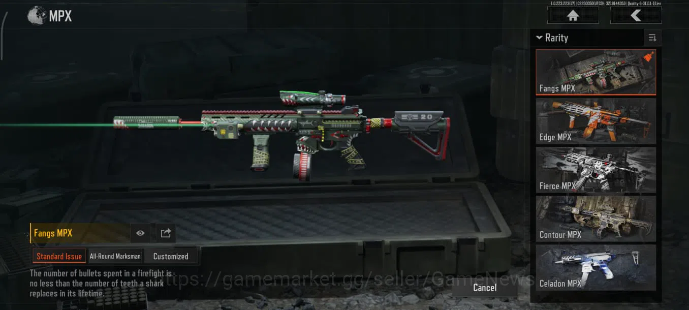 Arena Breakout Accounts High-End [MOBILE] Lv30|SV 215M|CV 99M|5 Weapon Skin Legend[Fangs MPX, Flag AEK, etc]|8 T7, 2 SD 8
