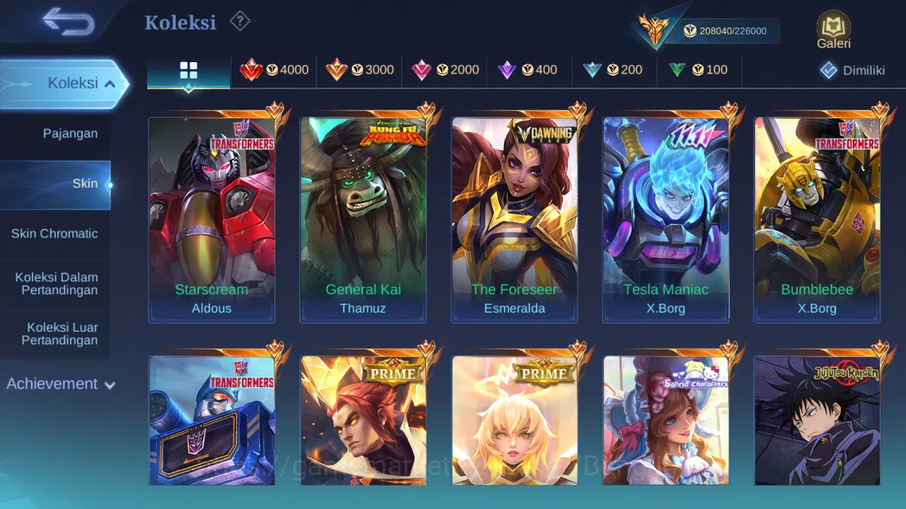 Mobile Legends: Bang Bang Accounts Hero 127 Skin 510 |Legend Miya,Franco,Saber,Valir| image 4