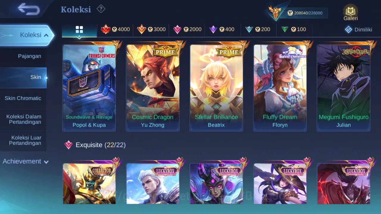Mobile Legends: Bang Bang Accounts Hero 127 Skin 510 |Legend Miya,Franco,Saber,Valir| image 5