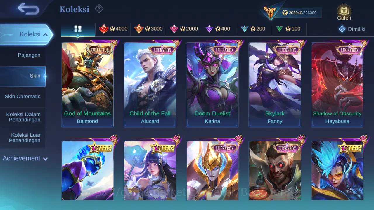 Mobile Legends: Bang Bang Accounts Hero 127 Skin 510 |Legend Miya,Franco,Saber,Valir| image 6