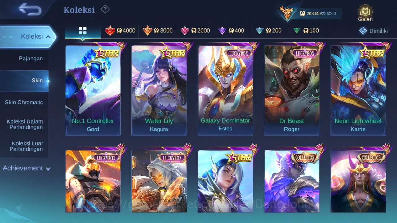 Mobile Legends: Bang Bang Accounts Hero 127 Skin 510 |Legend Miya,Franco,Saber,Valir| image 7