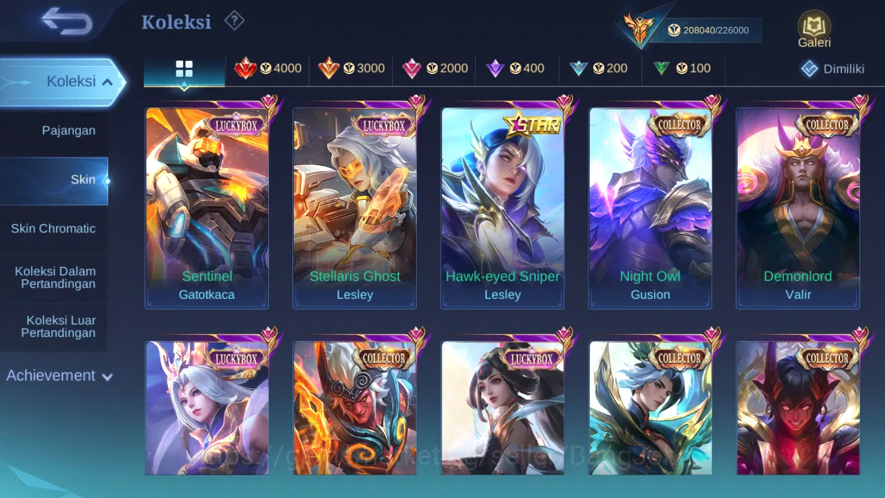 Mobile Legends: Bang Bang Accounts Hero 127 Skin 510 |Legend Miya,Franco,Saber,Valir| image 8