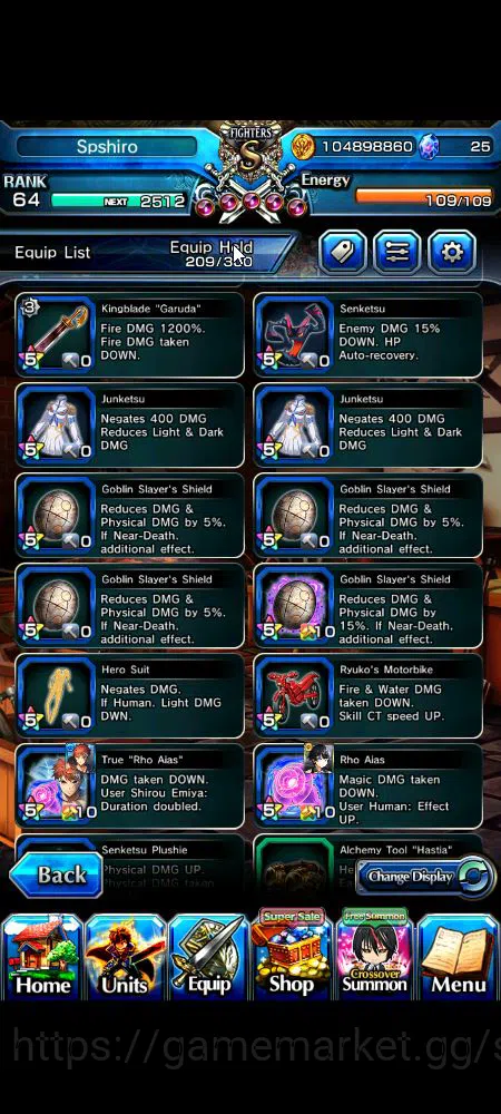 Grand Summoners Accounts Global|Rank 64|1 Sp Art+11 Ascend+4 TW|[Emiya,Miko image 7
