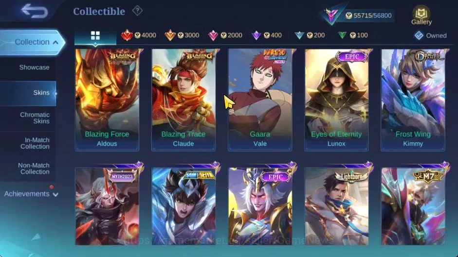 Mobile Legends: Bang Bang Accounts Hero 133|High Glory 60|Skin 235|Prime Granger,CC N image 11