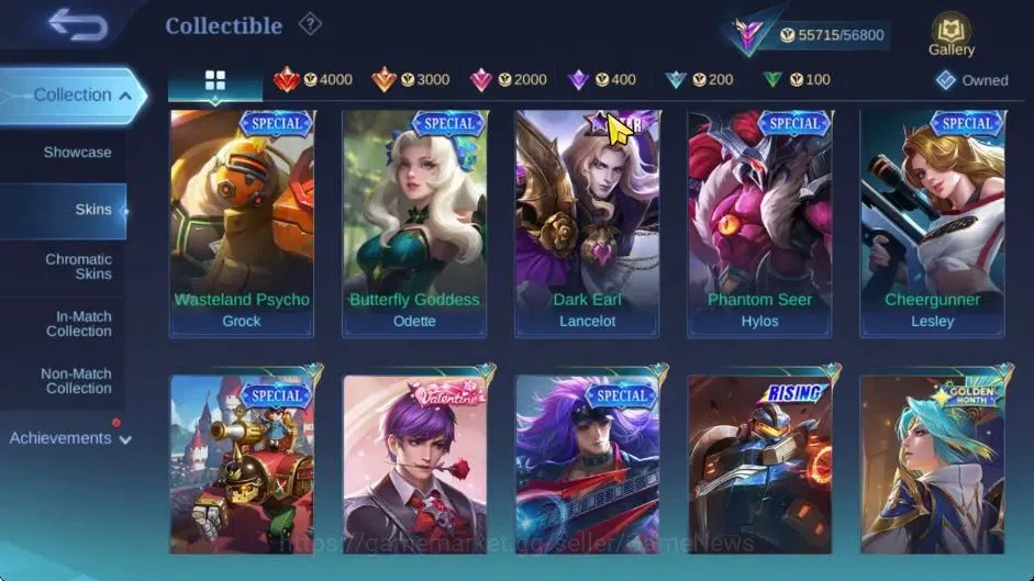 Mobile Legends: Bang Bang Accounts Hero 133|High Glory 60|Skin 235|Prime Granger,CC N image 15