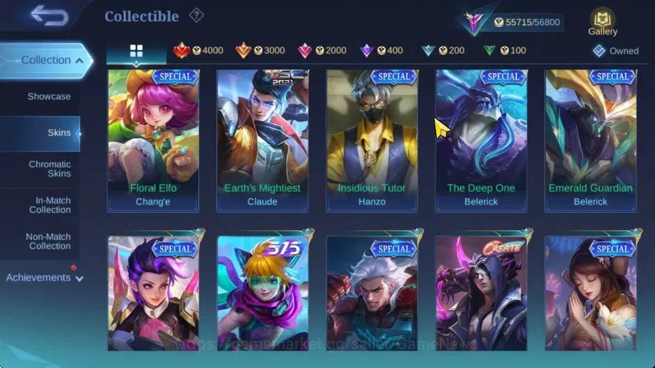 Mobile Legends: Bang Bang Accounts Hero 133|High Glory 60|Skin 235|Prime Granger,CC N image 16