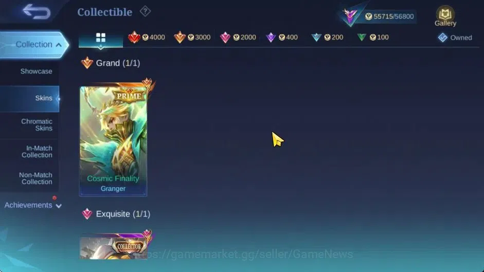 Mobile Legends: Bang Bang Accounts Hero 133|High Glory 60|Skin 235|Prime Granger,CC N image 5