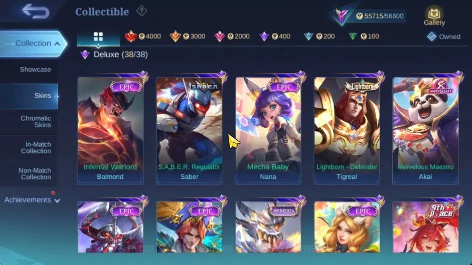 Mobile Legends: Bang Bang Accounts Hero 133|High Glory 60|Skin 235|Prime Granger,CC N image 7