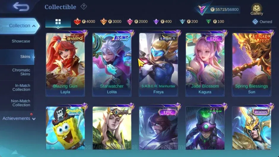 Mobile Legends: Bang Bang Accounts Hero 133|High Glory 60|Skin 235|Prime Granger,CC N image 9