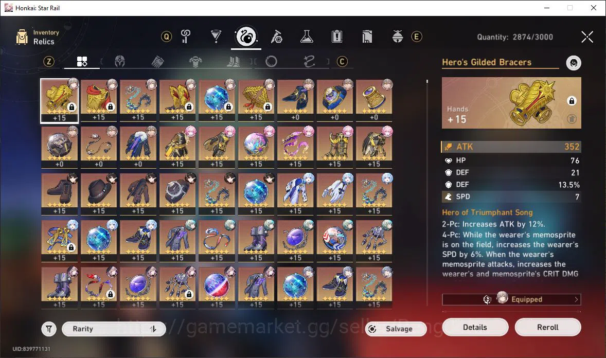 Honkai Star Rail Accounts [ASIA] TL 70 | 11 Limit | Anaxa | Cyrene | Cerydra image 8