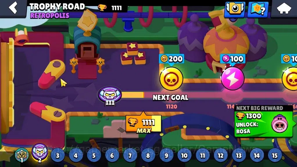 Brawl Stars Accounts 1111 Trophy|13 Brawler 1 Max Lvl (Shelly)|9 Spray  image 5