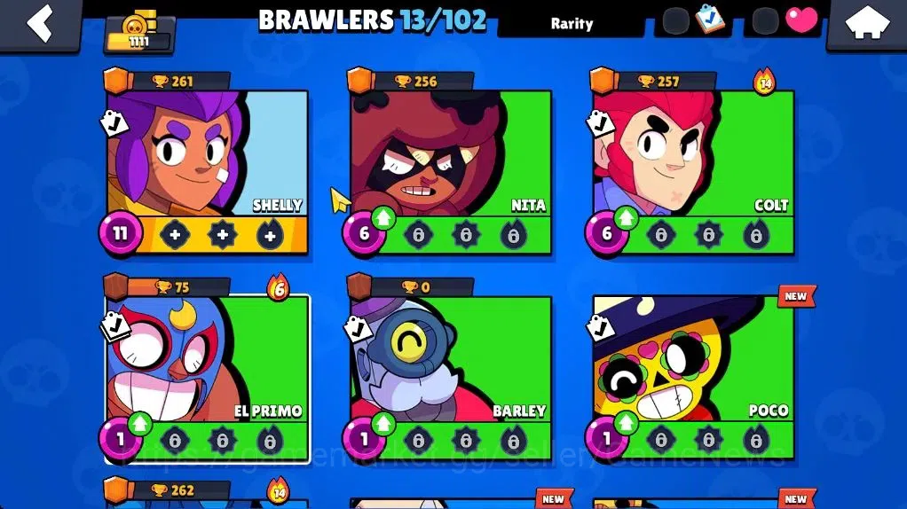 Brawl Stars Accounts 1111 Trophy|13 Brawler 1 Max Lvl (Shelly)|9 Spray  image 8