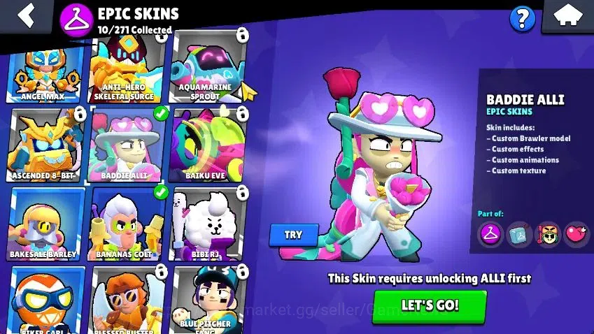 Brawl Stars Accounts 2344 Trophy|33 Brawlers 5 MAX Lvl [Edgar,Colt,Darr image 10