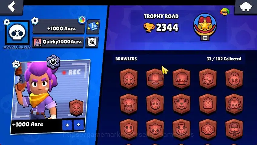 Brawl Stars Accounts 2344 Trophy|33 Brawlers 5 MAX Lvl [Edgar,Colt,Darr image 15