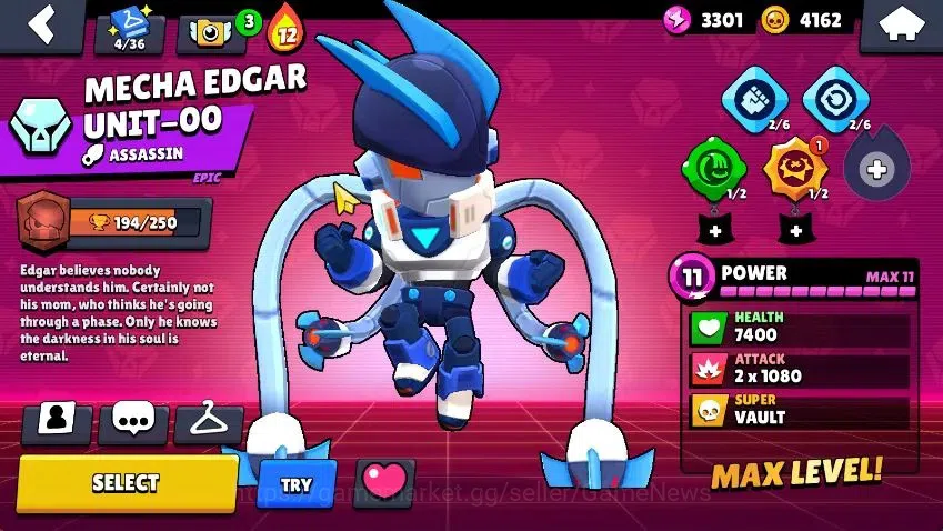 Brawl Stars Accounts 2344 Trophy|33 Brawlers 5 MAX Lvl [Edgar,Colt,Darr image 18