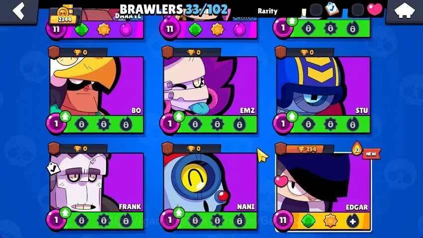 Brawl Stars Accounts 2344 Trophy|33 Brawlers 5 MAX Lvl [Edgar,Colt,Darr image 7