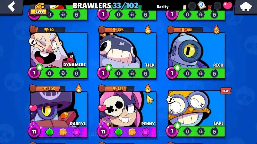 Brawl Stars Accounts 2344 Trophy|33 Brawlers 5 MAX Lvl [Edgar,Colt,Darr image 8