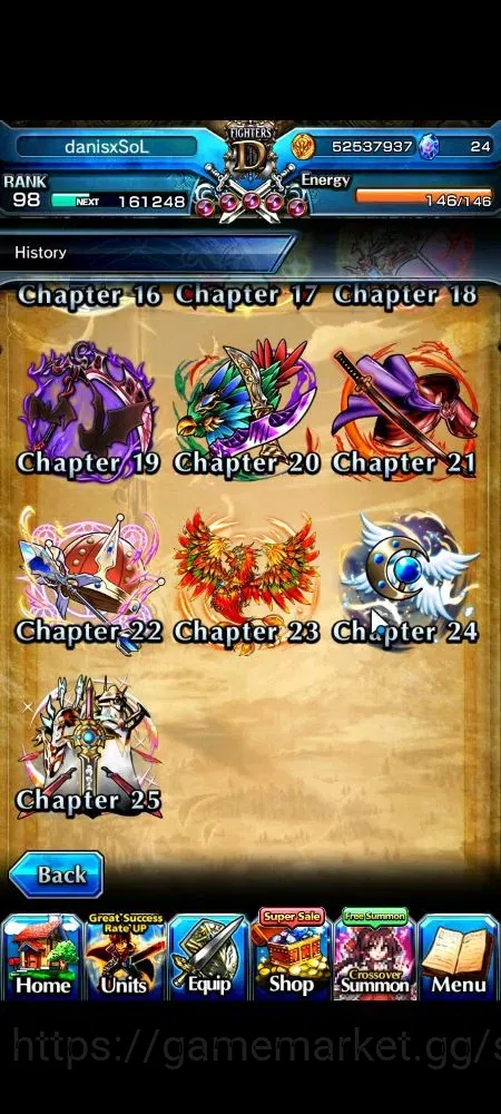Grand Summoners Accounts Global|1 Sp Art|Rank 98|14 Ascend+4 TW|(Pola,Miyu, image 10