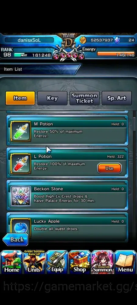 Grand Summoners Accounts Global|1 Sp Art|Rank 98|14 Ascend+4 TW|(Pola,Miyu, image 3