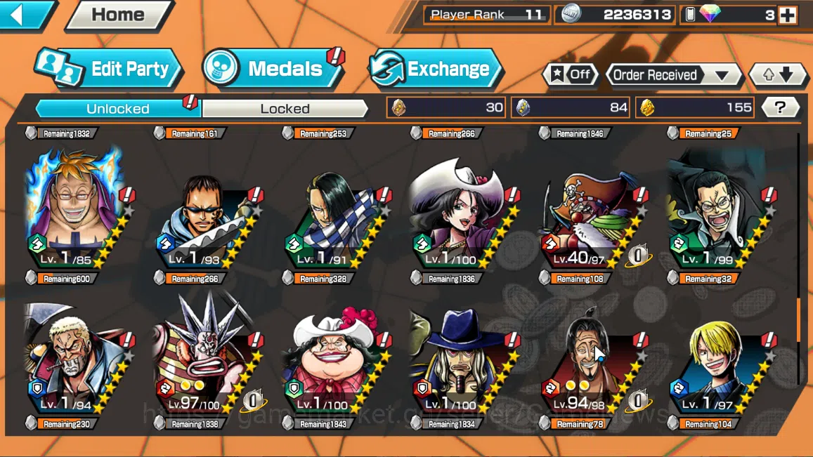 One Piece Bounty Rush Accounts Global|5EX|Winner Island Law,5Elder Nusjuro,MWD Lu image 7