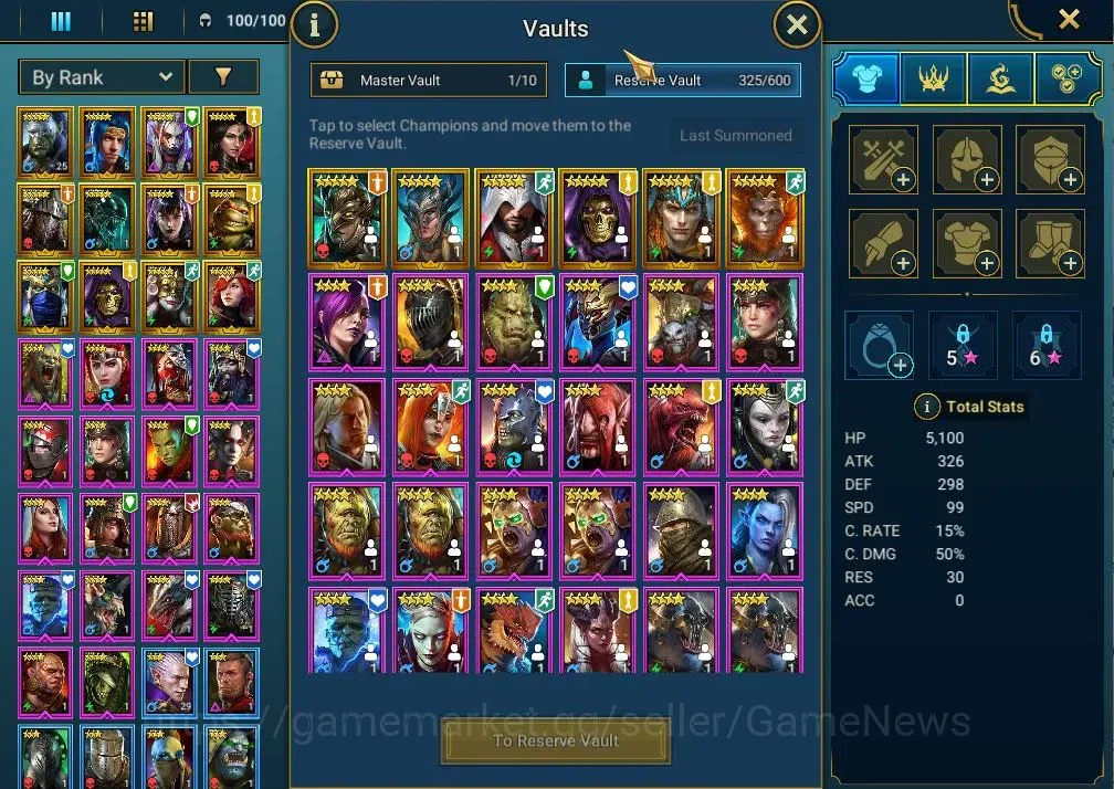 Raid: Shadow Legends Accounts Lv 18|619K Power|23 Legend(Artak,Ninja,Xenomorph,E image 11
