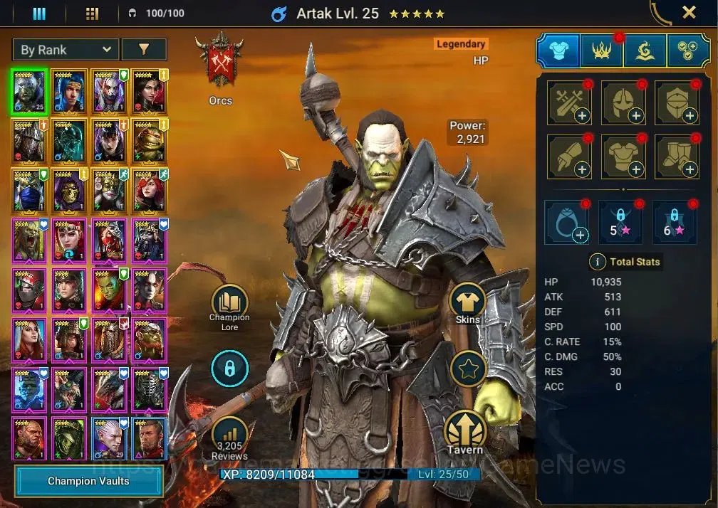 Raid: Shadow Legends Accounts Lv 18|619K Power|23 Legend(Artak,Ninja,Xenomorph,E image 4