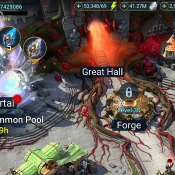 Raid: Shadow Legends Mid-Game Lv 18|619K Power|23 Legend(Artak,Ninja,Xenomorph,E image 1