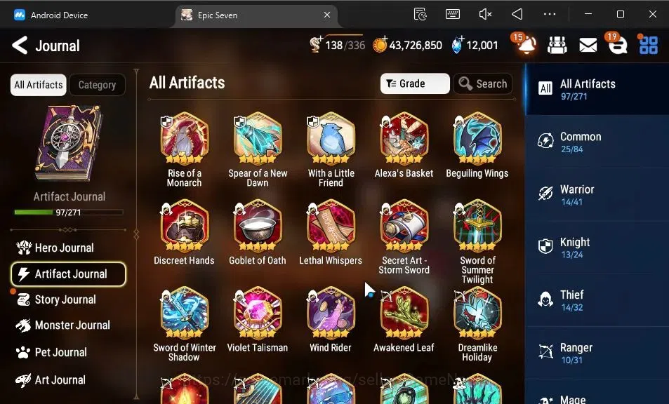 Epic Seven Accounts GLOBAL Unverif|20 ML(Monarch otS Iseria,Salome,BAr image 13