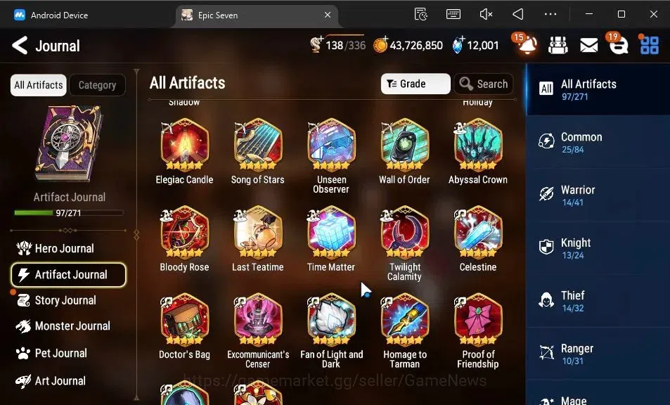 Epic Seven Accounts GLOBAL Unverif|20 ML(Monarch otS Iseria,Salome,BAr image 14