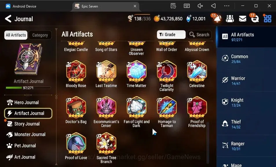 Epic Seven Accounts GLOBAL Unverif|20 ML(Monarch otS Iseria,Salome,BAr image 15