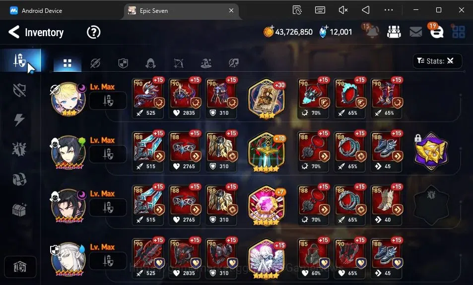 Epic Seven Accounts GLOBAL Unverif|20 ML(Monarch otS Iseria,Salome,BAr image 16