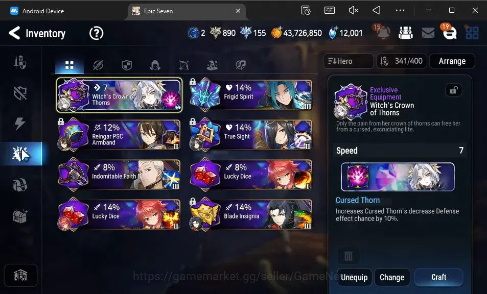 Epic Seven Accounts GLOBAL Unverif|20 ML(Monarch otS Iseria,Salome,BAr image 19