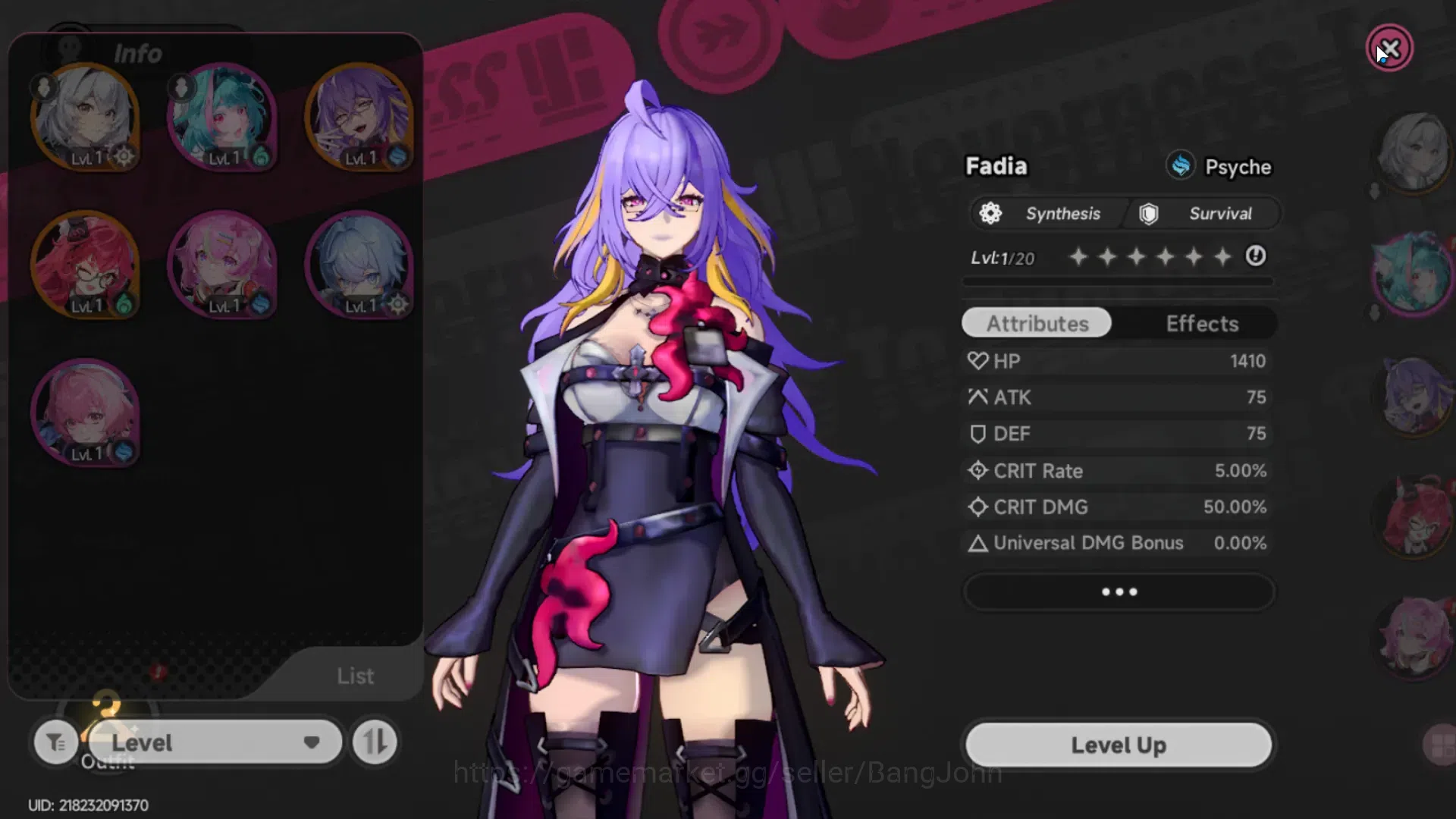 Neverness to Everness Accounts EU | Starter Lv 3 | 2 SSR (Nanally,Fadia)+ 4 SR, S image 2