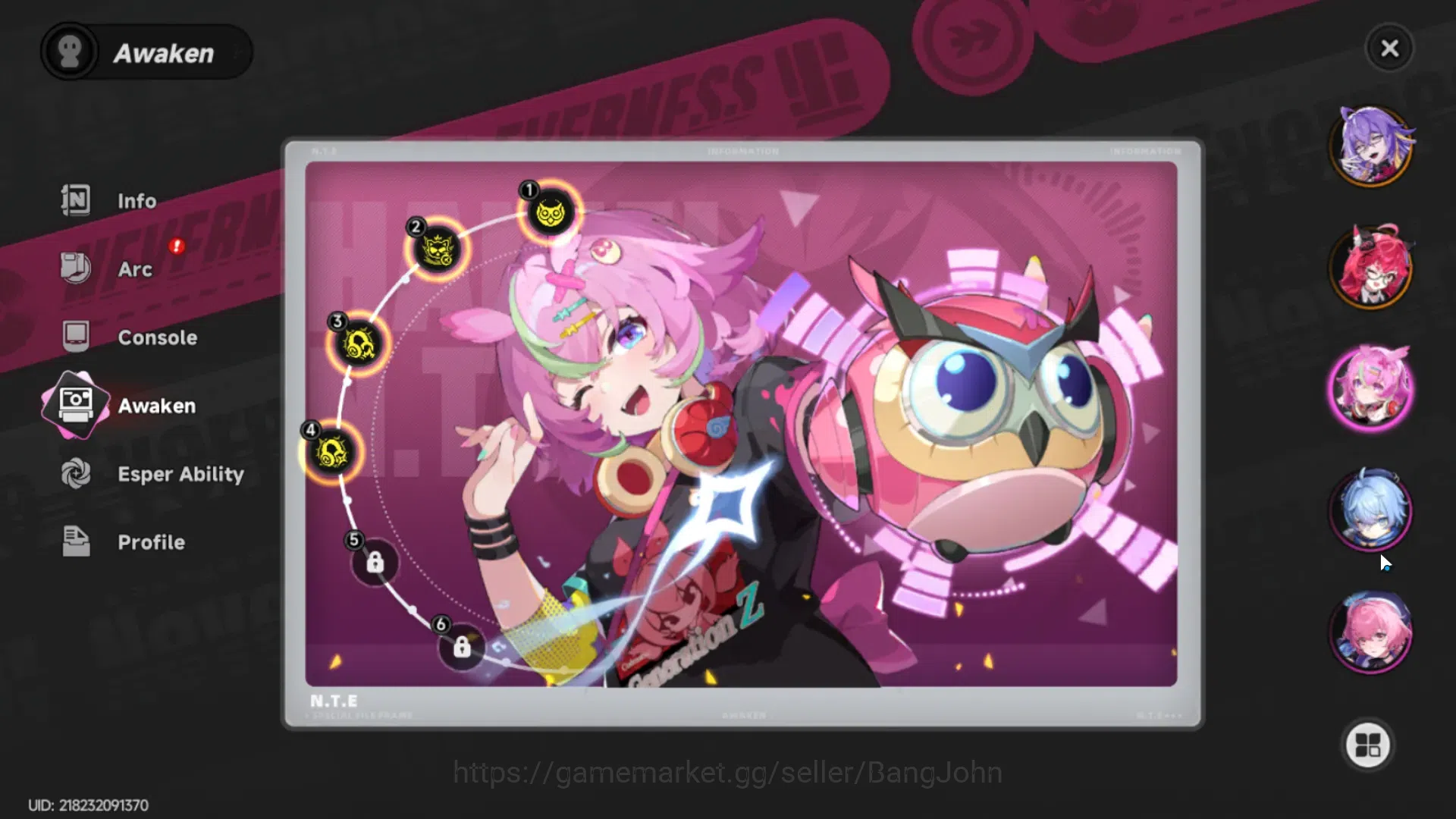 Neverness to Everness Accounts EU | Starter Lv 3 | 2 SSR (Nanally,Fadia)+ 4 SR, S image 8