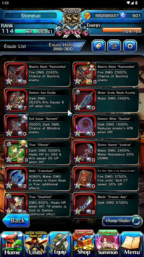 Grand Summoners Accounts Global|Rank 114|1 SpArt|31 Ascend 13 TW|(SMiyu,Shi image 12