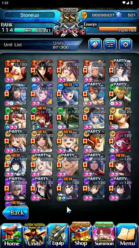 Grand Summoners Accounts Global|Rank 114|1 SpArt|31 Ascend 13 TW|(SMiyu,Shi image 5