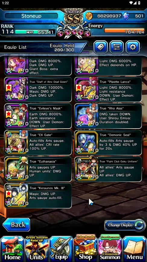 Grand Summoners Accounts Global|Rank 114|1 SpArt|31 Ascend 13 TW|(SMiyu,Shi image 8
