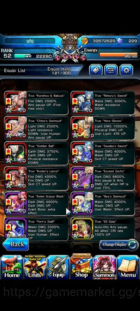 Grand Summoners Accounts Global|229 cc|Rank 52|15 Ascend+6 TW|(Saitama,S Mi image 5