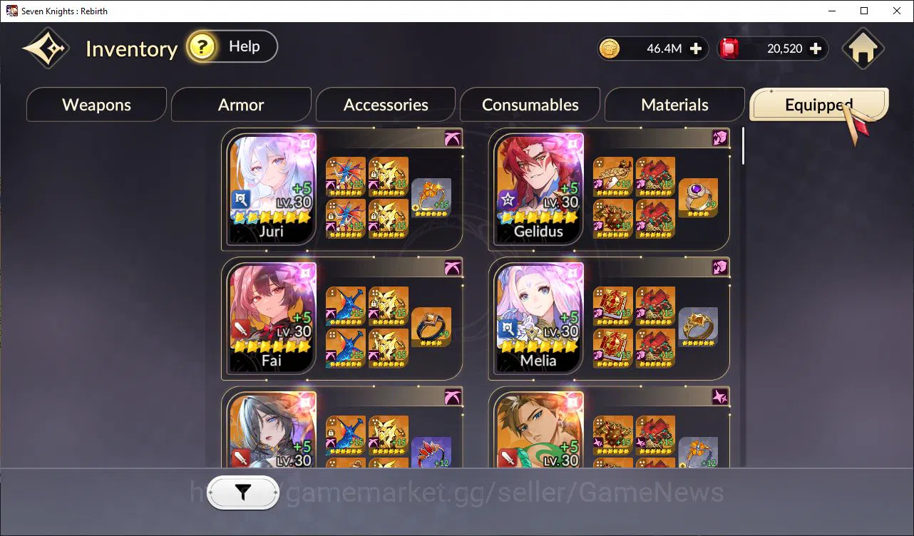 Seven Knights Re:Birth Accounts GLOBAL-SEA|4 Ex-7k [Gelidus,Fai,Juri,Melia] +17 TC image 15