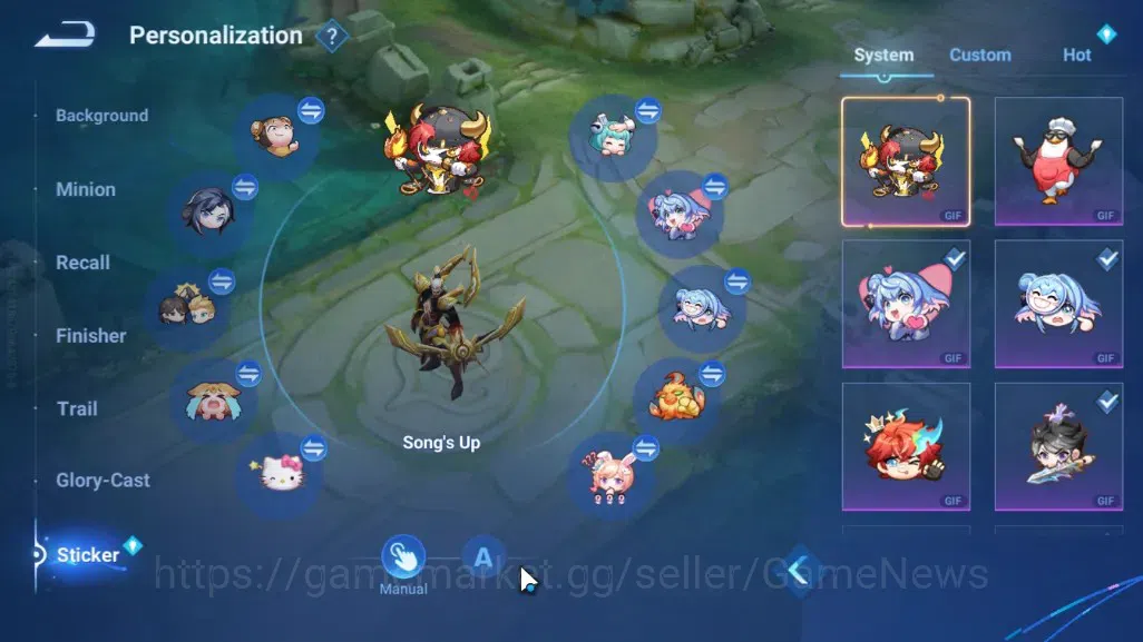 Honor of Kings Accounts Hero 113 Skin 164|SaintSeiya Gold Sagittarius,Gold image 13