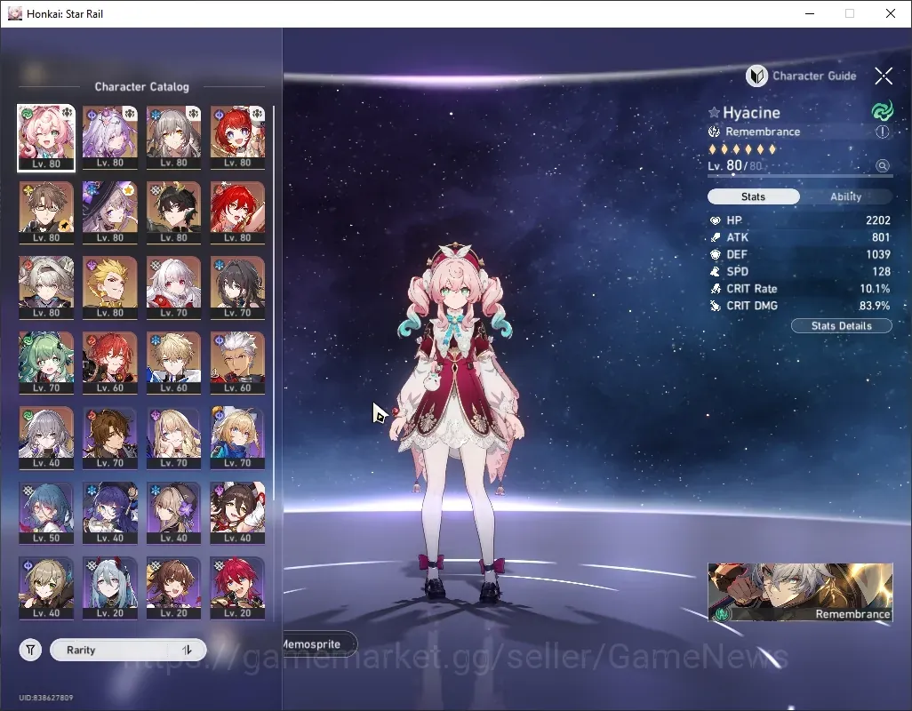 Honkai Star Rail Accounts Others Asia|TL 67|11 Limited|Castorice+Sign, Huohuo 1