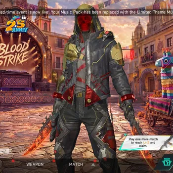 Blood Strike Accounts Starter Asia| Ultra Melee Dual Blades-Perdition+ Ultra Ethan Dark Walker|Legendary M4A1 Extinction+6