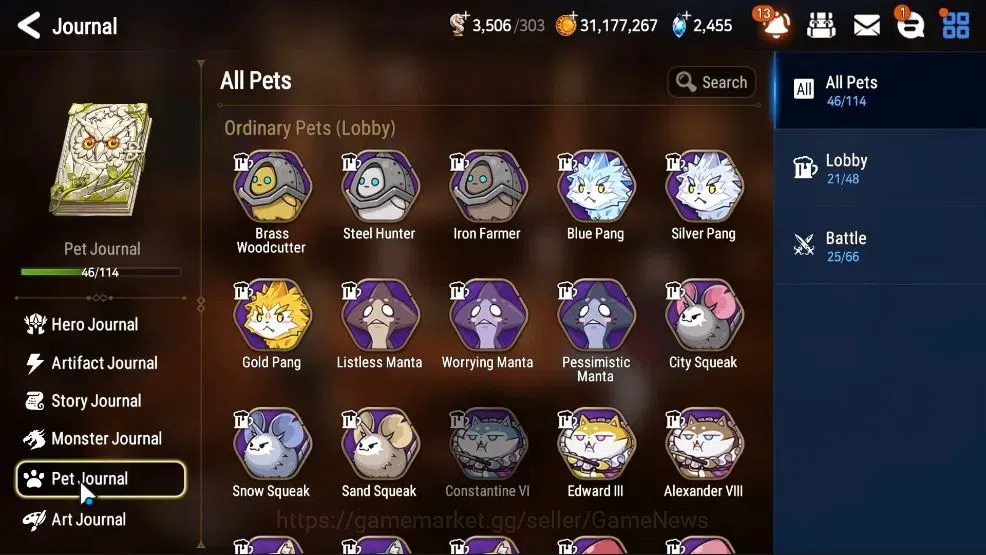 Epic Seven Accounts High-End GLOBAL UnVerif|New Era|9 ML (Rhiana&Lucellia,RueleLight,NM Luna,SE Celine,TE Kayron),etc|49k 12