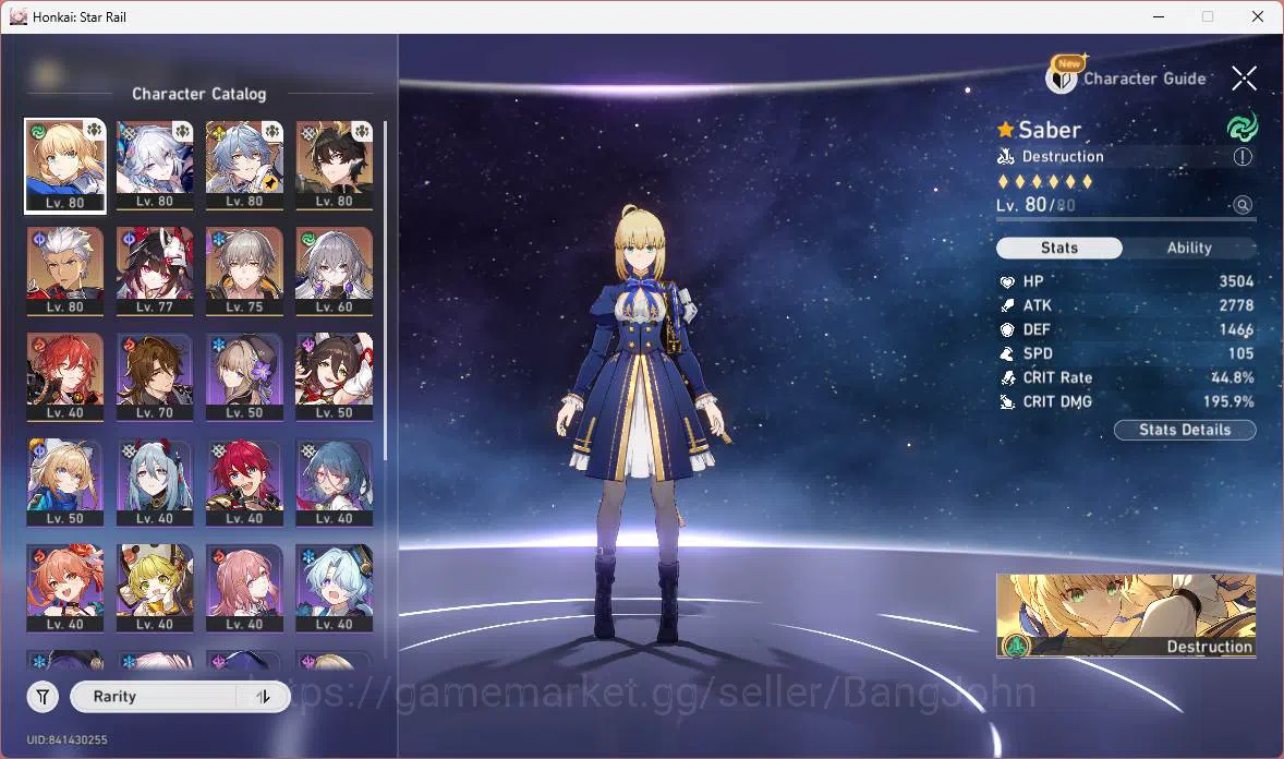Honkai Star Rail Accounts ASIA|TL 61|6 Limit|Jade 1481|CarryTeam(Archer,Spar image 18