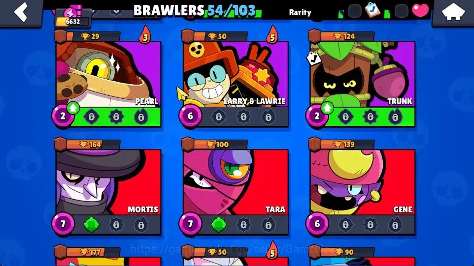 Brawl Stars Accounts 6632 Trophy|1174 Bling|54 Brawlers 3 Max [Doug,Sur image 14