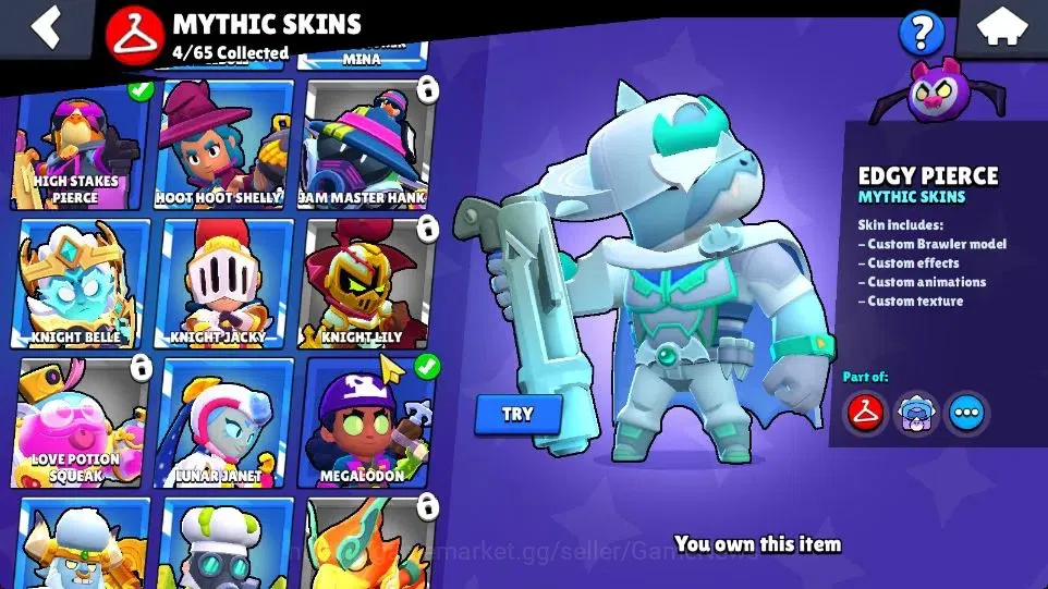 Brawl Stars Accounts 6632 Trophy|1174 Bling|54 Brawlers 3 Max [Doug,Sur image 20