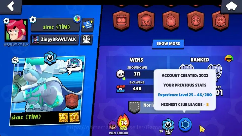 Brawl Stars Accounts 6632 Trophy|1174 Bling|54 Brawlers 3 Max [Doug,Sur image 4