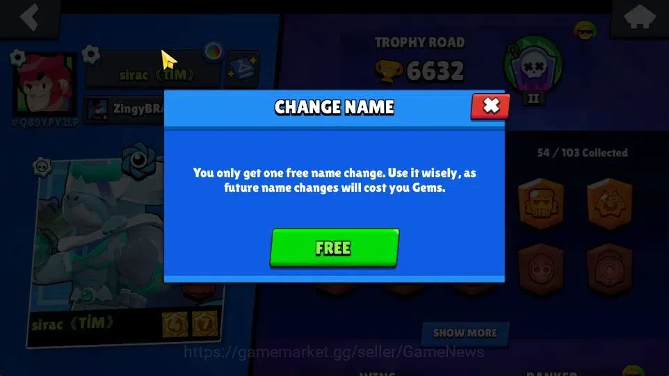 Brawl Stars Accounts 6632 Trophy|1174 Bling|54 Brawlers 3 Max [Doug,Sur image 5