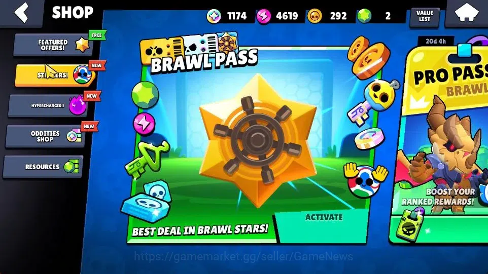 Brawl Stars Accounts 6632 Trophy|1174 Bling|54 Brawlers 3 Max [Doug,Sur image 8