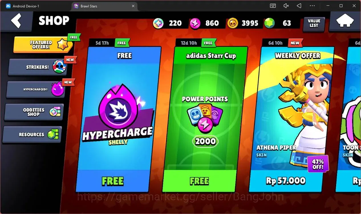 Brawl Stars Accounts Global |1497 Trophy|27 Brawler|2 Max Hypercharge(J image 4